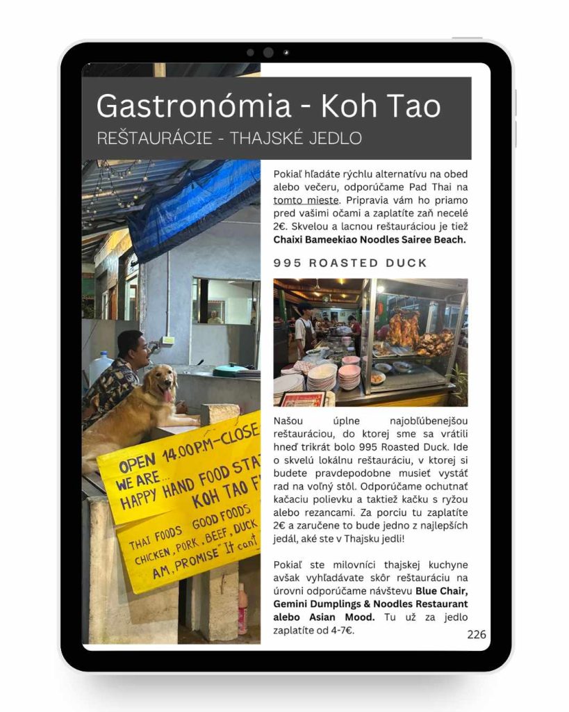 Gastronómia v thajsku.