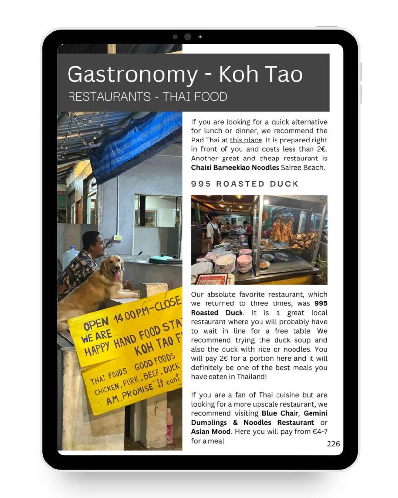 Cuisine in Thailand.