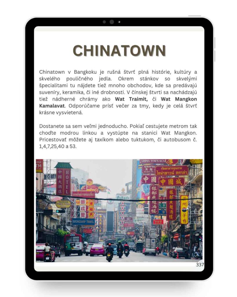 Kde je chinatown v Thajsku.