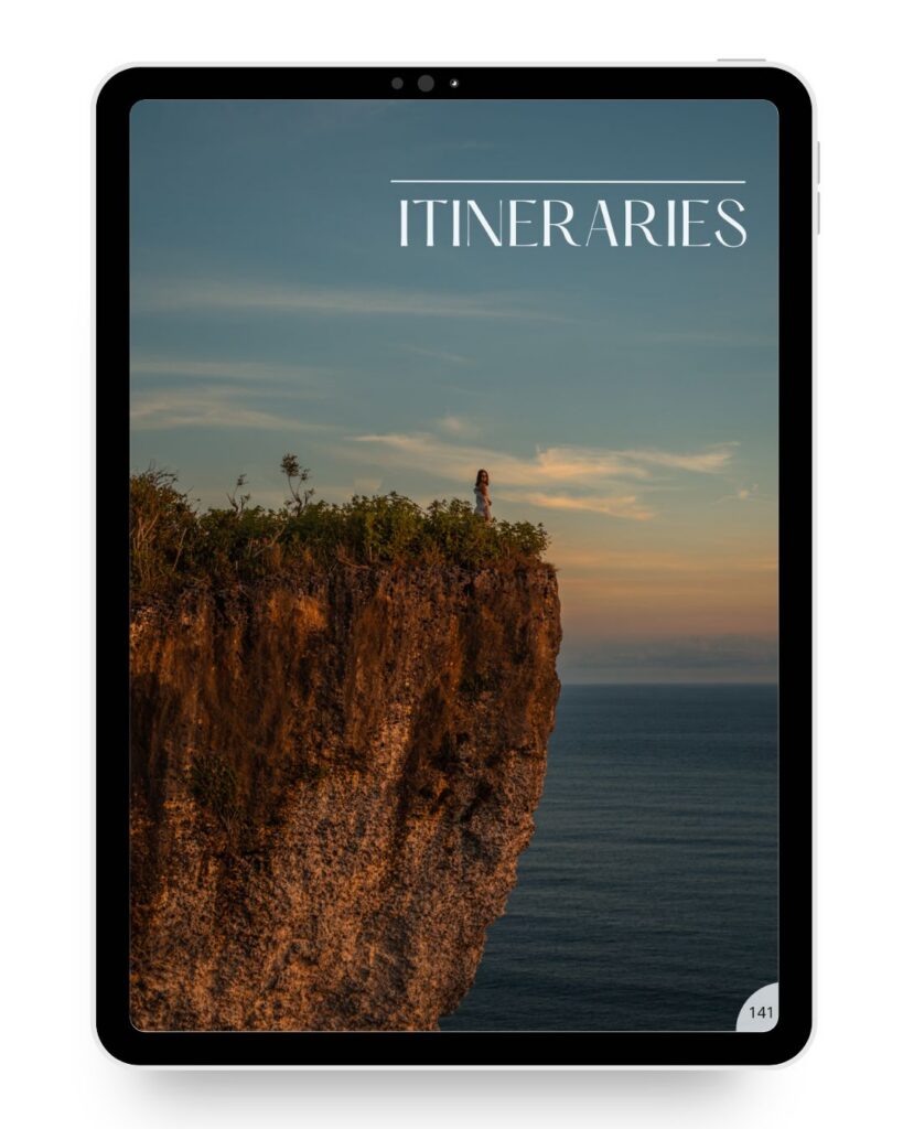 The best itinerary for Bali.