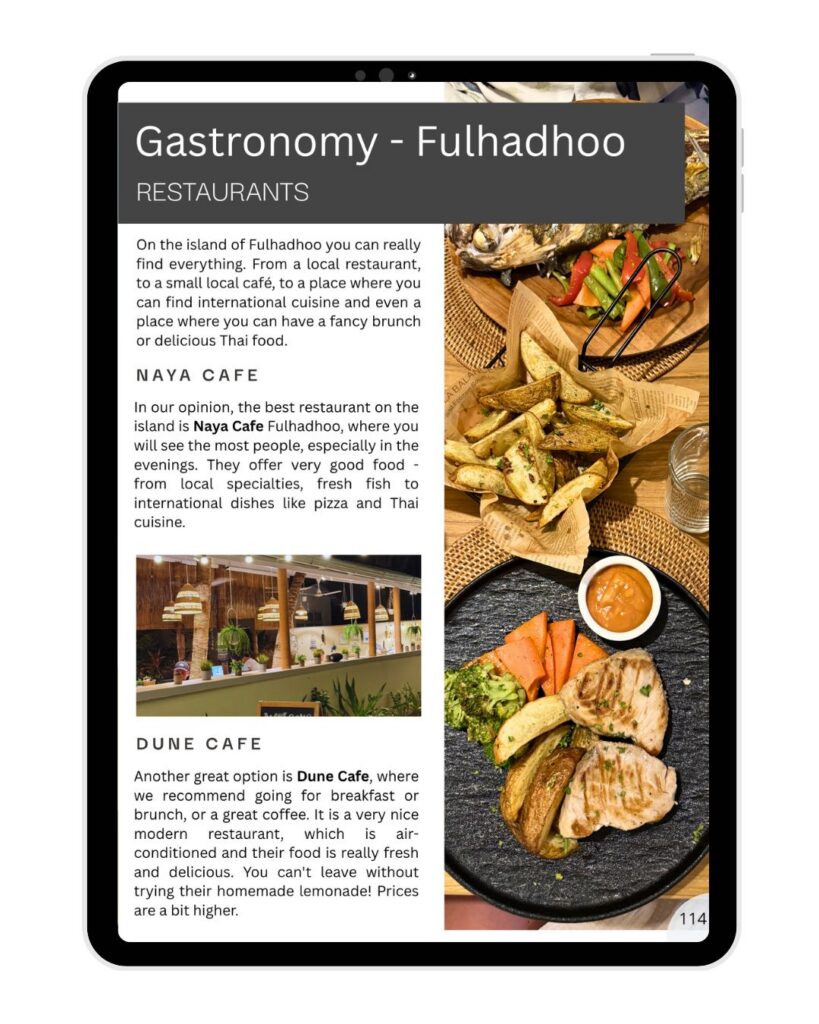 What is the food like in the Maldives?