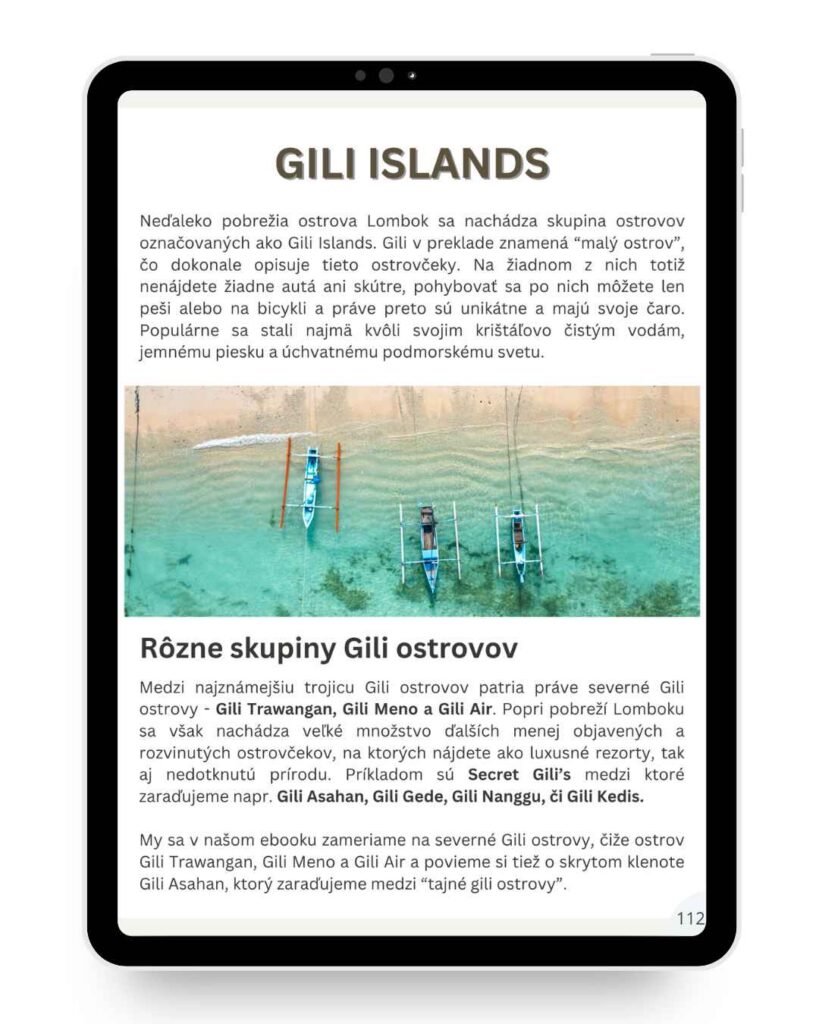 Ktorý gili ostrov navštíviť.