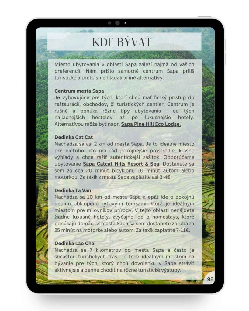 Ktoré oblasti sa oplatí navštíviť vo vietname?