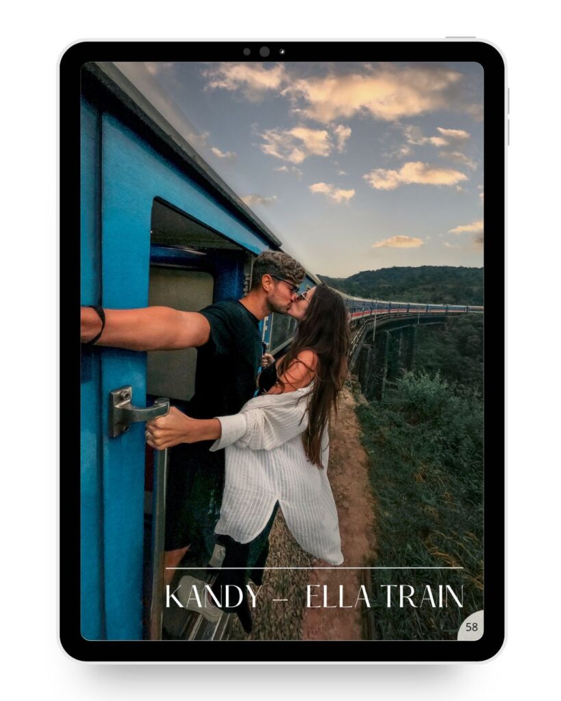 The train journey from Kandy to Ella.
