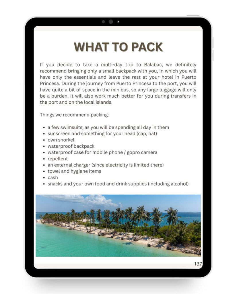 What to pack for the Philippines.